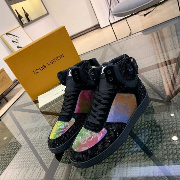 new4 fashionable high-men's shoes casual comfortable sports men's shoes high-end business work travel men's shoes zapatos, Black
new4 fashionable high-men's shoes casual comfortable sports men's shoes high-end business work travel men's shoes zapatos, Black