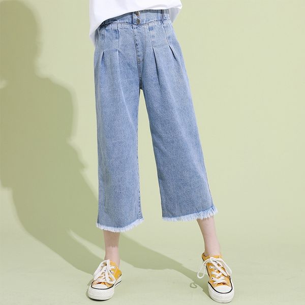 egtb6 girls' jeans children's new 2020 medium and large children's cropped - korean style jeans wide leg pants wide leg pants, Blue
egtb6 girls' jeans children's new 2020 medium and large children's cropped - korean style jeans wide leg pants wide leg pants, Blue