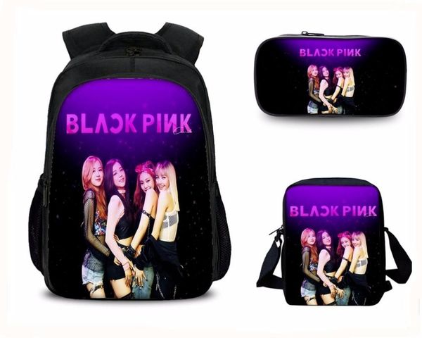 3pcs blackpink black pink jennie lisa boys girls school bag shoulder bag backpack pencil case children students mochila gift
3pcs blackpink black pink jennie lisa boys girls school bag shoulder bag backpack pencil case children students mochila gift