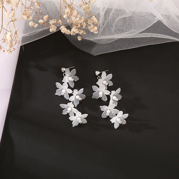 mix styles fashion long chain tassel dangle drop statement earring bohemian resin flower earrings for women wedding gifts, Silver
mix styles fashion long chain tassel dangle drop statement earring bohemian resin flower earrings for women wedding gifts, Silver