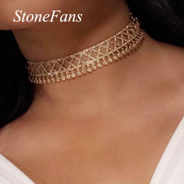 stonefans fashion cubic zirconia choker tie chain necklace for women adjustable length crystal pendant choker necklace jewelry, Golden;silver
stonefans fashion cubic zirconia choker tie chain necklace for women adjustable length crystal pendant choker necklace jewelry, Golden;silver