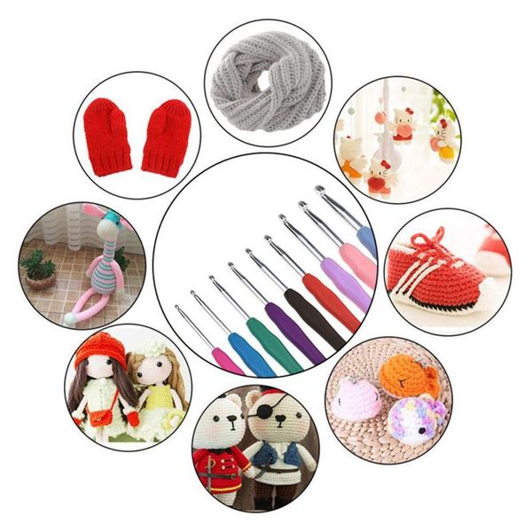sewing notions & tools 25pcs metal handle crochet hook knitting needles set aluminum bamboo multicolor plastic hooks, Black
sewing notions & tools 25pcs metal handle crochet hook knitting needles set aluminum bamboo multicolor plastic hooks, Black