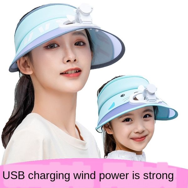 children's usb fan rechargeable multi-function hat with fan big edge parent-child sunscreen breathable empty hat, Blue;gray
children's usb fan rechargeable multi-function hat with fan big edge parent-child sunscreen breathable empty hat, Blue;gray