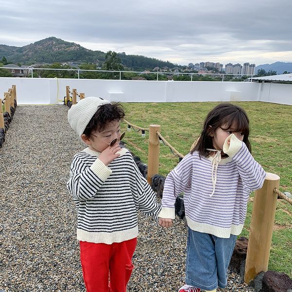 6lvqv left and left prince clothing 2020 autumn new sweater children's clothing korean style boys' striped sweater children's, Blue
6lvqv left and left prince clothing 2020 autumn new sweater children's clothing korean style boys' striped sweater children's, Blue