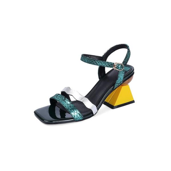 enmayer 2020 buckle strap pu mixed colors back strap summer party basic genuine leather womens sandals woman shoes size 34-39 c13, Black
enmayer 2020 buckle strap pu mixed colors back strap summer party basic genuine leather womens sandals woman shoes size 34-39 c13, Black