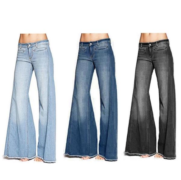 2020 fashion denim flare pants women retro jeans wide leg trousers lady casual bell-bottoms flare pant female xs-4xl, Blue
2020 fashion denim flare pants women retro jeans wide leg trousers lady casual bell-bottoms flare pant female xs-4xl, Blue