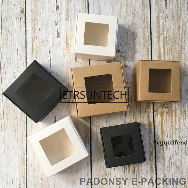 wholesale white black kraft paper box transparent pvc window soap boxes jewelry gift packaging box wedding favors candy box lz1962
wholesale white black kraft paper box transparent pvc window soap boxes jewelry gift packaging box wedding favors candy box lz1962