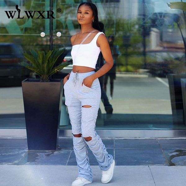 women's pants & capris wlwxr casual hole stacked leggings sweat women bodycon flare pink trouser high waist wide leg female 2021, Black;white
women's pants & capris wlwxr casual hole stacked leggings sweat women bodycon flare pink trouser high waist wide leg female 2021, Black;white