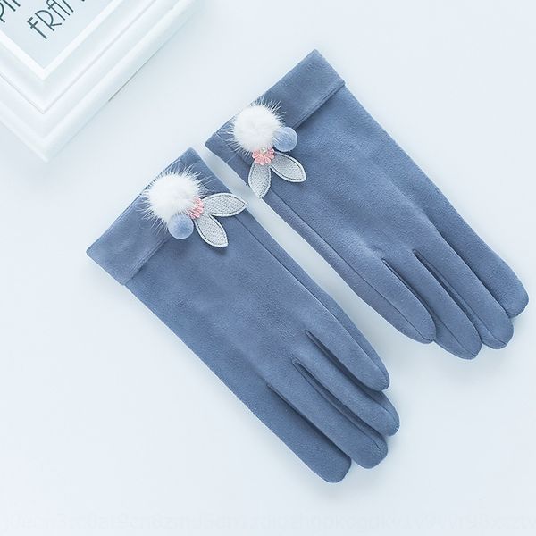 season new suede women' warm and gloves elastic touch screen plus velvet cold-proof warm finger gloves, Blue;gray
season new suede women' warm and gloves elastic touch screen plus velvet cold-proof warm finger gloves, Blue;gray