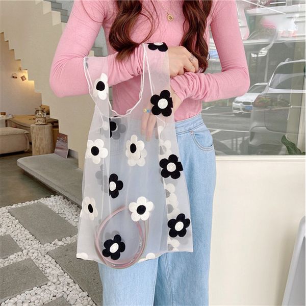 new flower embroidery portable beach bags summer women casual large capacity organza tote shopping bags woman handbags
new flower embroidery portable beach bags summer women casual large capacity organza tote shopping bags woman handbags