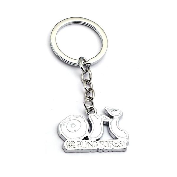 ori and the blind forest keychain metal llavero pendant metal key ring car key chain chaveiro game jewelry, Silver 
ori and the blind forest keychain metal llavero pendant metal key ring car key chain chaveiro game jewelry, Silver