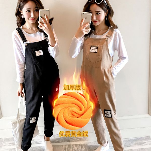 winter overalls maternity clothes plus velvet jumpsuit warm sports pants casual cotton pregnancy clothing for pregnant women, White
winter overalls maternity clothes plus velvet jumpsuit warm sports pants casual cotton pregnancy clothing for pregnant women, White