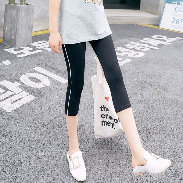 large size women's vertical thread cotton large women's capri capri pants slim-fit seven-point base pants, Black
large size women's vertical thread cotton large women's capri capri pants slim-fit seven-point base pants, Black