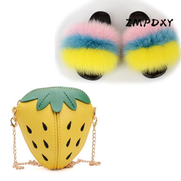 kids real fur slides children' shoulder bag shoes sets girl' coin purse handbag baby fluffy plush sandals fur flip flops, Black;grey 
kids real fur slides children' shoulder bag shoes sets girl' coin purse handbag baby fluffy plush sandals fur flip flops, Black;grey