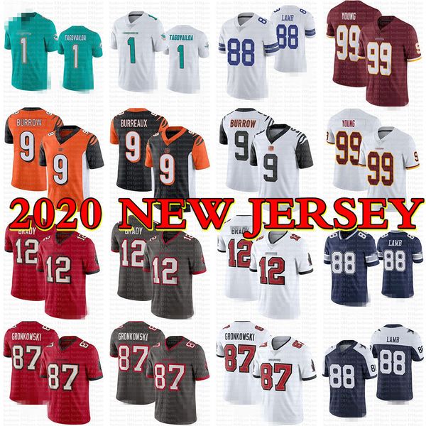 2020 new jerseys 12 tom brady 9 joe burrow 88 ceedee lamb 1 tua tagovailoa 99 chase young jersey, Black
2020 new jerseys 12 tom brady 9 joe burrow 88 ceedee lamb 1 tua tagovailoa 99 chase young jersey, Black