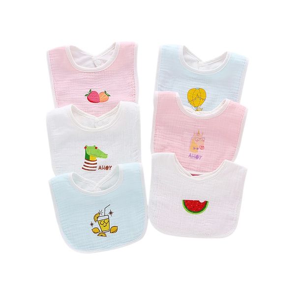 2pcs baby supplies cotton gauze flower cartoon print saliva dark buckle feeding bib
2pcs baby supplies cotton gauze flower cartoon print saliva dark buckle feeding bib
