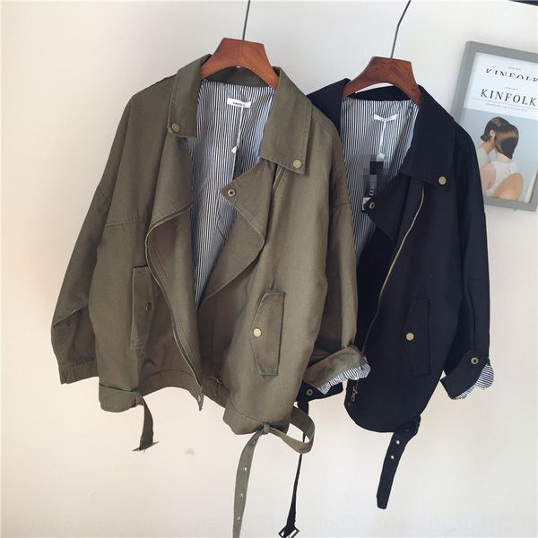 handsome collar short thin coat early spring women's windbreaker jacket jacket casual korean style windbreaker army green, Black;brown
handsome collar short thin coat early spring women's windbreaker jacket jacket casual korean style windbreaker army green, Black;brown