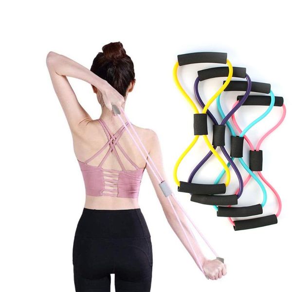 resistance bands 8 word band fitness rubber elastic pull rope chest expander home gym exercise equipment stretch yoga training
resistance bands 8 word band fitness rubber elastic pull rope chest expander home gym exercise equipment stretch yoga training