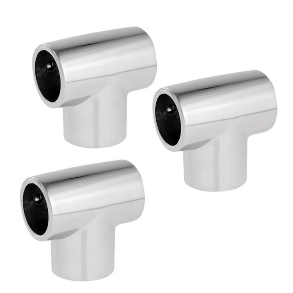 3pcs boat yacht hand rail 1\" 25mm tee - 316 stainl steel fittings