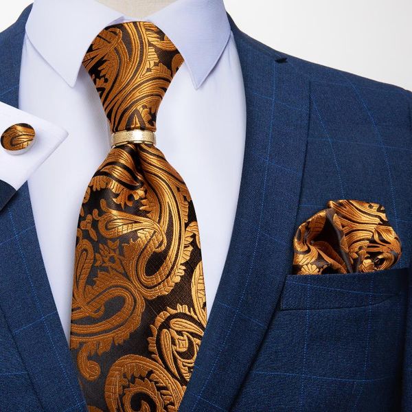 luxury gold paisley men's ties silk jacqurd woven necktie hanky ring set business wedding party cravat accessories dibangu, Black;gray
luxury gold paisley men's ties silk jacqurd woven necktie hanky ring set business wedding party cravat accessories dibangu, Black;gray