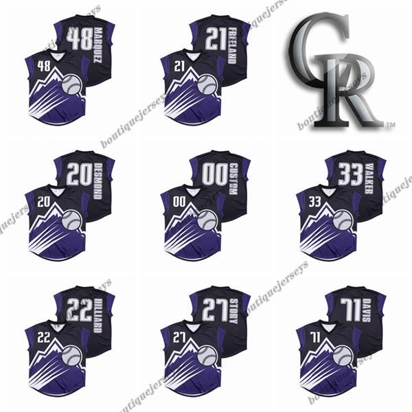 custom colorado rockies turn ahead the clock #00 48 marquez 20 desmond 21 and 33 walker 22 lilliard 27 story 71 davis jerseys, Blue;black
custom colorado rockies turn ahead the clock #00 48 marquez 20 desmond 21 and 33 walker 22 lilliard 27 story 71 davis jerseys, Blue;black