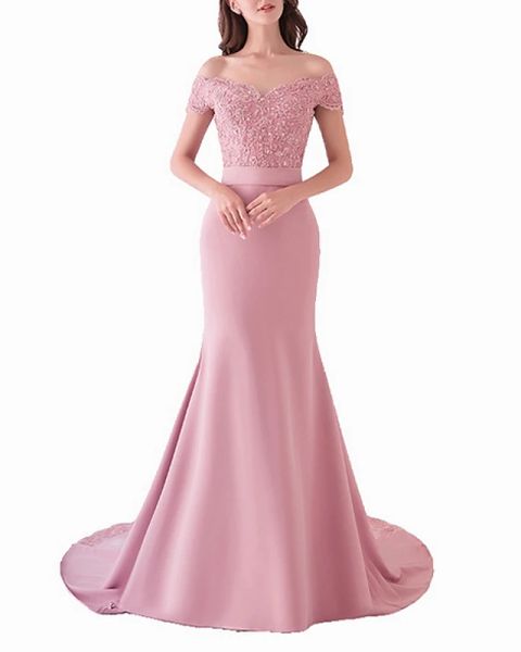 mermaid / trumpet beautiful back pink engagement formal evening dress off shoulder short sleeve court train polyester with pattern / print a, Black;red
mermaid / trumpet beautiful back pink engagement formal evening dress off shoulder short sleeve court train polyester with pattern / print a, Black;red