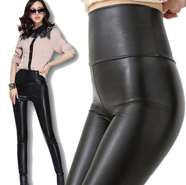 women modern slim pu leggings black brown pure color high elastic waist leggings skinny punk leather women leggins
women modern slim pu leggings black brown pure color high elastic waist leggings skinny punk leather women leggins