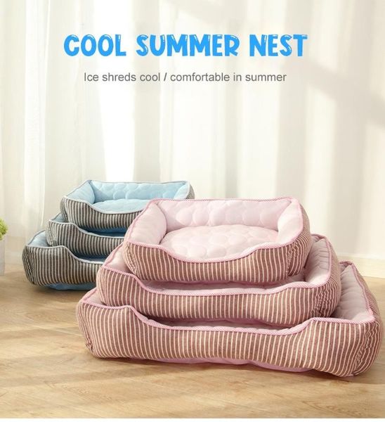 dog pet super cool bed cold pad ice silk mat stripe kennel soft cushion for medium small dog washable pet bed for cat and dogs
dog pet super cool bed cold pad ice silk mat stripe kennel soft cushion for medium small dog washable pet bed for cat and dogs
