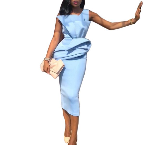 sky blue sheath women summer dress sleeveless elegant fashion formal party gowns dza329, Black;gray
sky blue sheath women summer dress sleeveless elegant fashion formal party gowns dza329, Black;gray