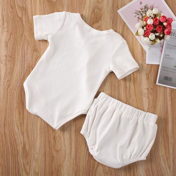 newborn cotton clothing suit short-sleeve jumpsuit button tights shorts rib pajamas sleepwear two piece set, White
newborn cotton clothing suit short-sleeve jumpsuit button tights shorts rib pajamas sleepwear two piece set, White