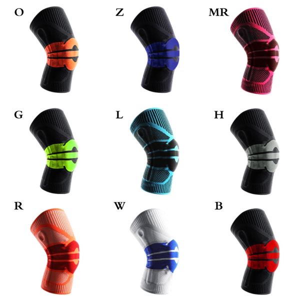 1 pcs fitness running cycling knee pads sports knee pads cycling fitness support sports kneepads m j, Black;gray
