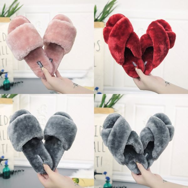 winter fashion women home slippers faux fur warm shoes wo slip on flats female fur flip flops pink plus size 44 45#251, Black
winter fashion women home slippers faux fur warm shoes wo slip on flats female fur flip flops pink plus size 44 45#251, Black