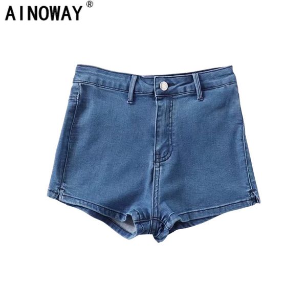 vintage chic women high-waist ripped washed shorts jeans ladies high elasticity jeans with zipper denim cotton shorts, Blue
vintage chic women high-waist ripped washed shorts jeans ladies high elasticity jeans with zipper denim cotton shorts, Blue