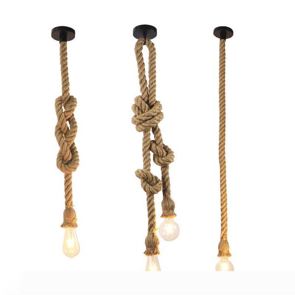 hemp rope chandelier loft pendant lights clothing store restaurant lighting vintage creative personality industrial pendnt lamp
hemp rope chandelier loft pendant lights clothing store restaurant lighting vintage creative personality industrial pendnt lamp