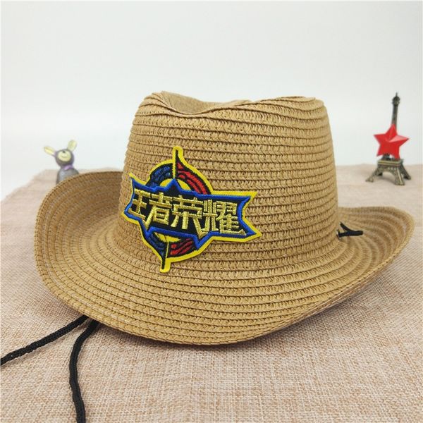 children's western cowboy 2019 new baby's big cowboy sun edge outdoor sunshade sun hat little boy's straw hat female, Blue;gray
children's western cowboy 2019 new baby's big cowboy sun edge outdoor sunshade sun hat little boy's straw hat female, Blue;gray
