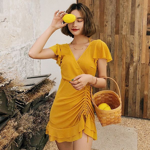 2019 new korean style one-piece skirt belly-covering slimming slim-fit steel support gathered swimsuit spring swimsuit for women, Black;red
2019 new korean style one-piece skirt belly-covering slimming slim-fit steel support gathered swimsuit spring swimsuit for women, Black;red