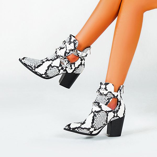 2020 motorcycle western cowboy boots women snake pu leather short cossacks high heels cowgirl booties buckle ankle botas shoes, Black
2020 motorcycle western cowboy boots women snake pu leather short cossacks high heels cowgirl booties buckle ankle botas shoes, Black