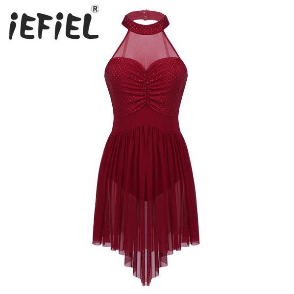 new arrival women adults halter neck polka dots irregular tulle hem ballet dance gymnastics costumes leotard performance dress, Black;red
new arrival women adults halter neck polka dots irregular tulle hem ballet dance gymnastics costumes leotard performance dress, Black;red
