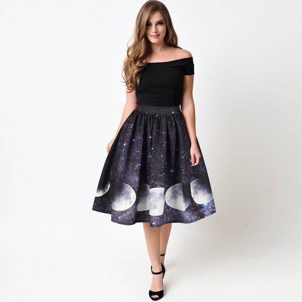 3d galaxy moonlight printed skirts high waist pleated midi skirts fashion women summer casual black skirt
3d galaxy moonlight printed skirts high waist pleated midi skirts fashion women summer casual black skirt