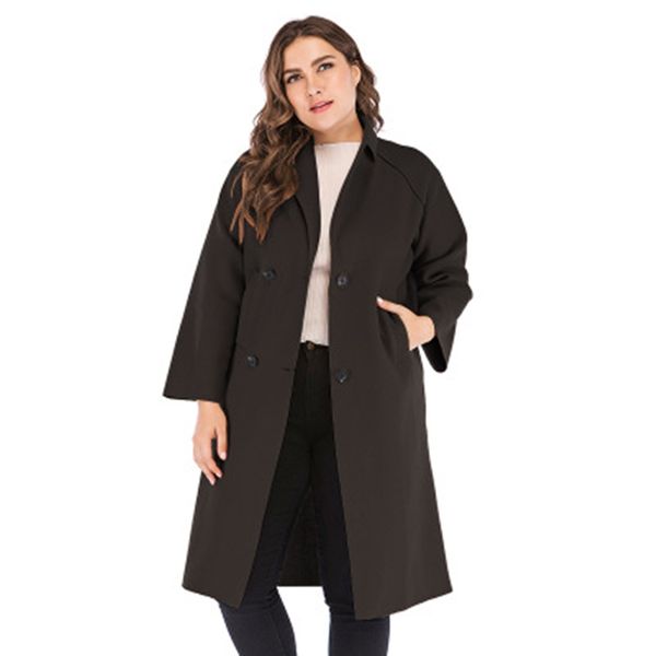 women's wool & blends 2021 autumn winter ladies outerwear solid color slim fit women woolen coat high quatily female casual plus size q, Black
women's wool & blends 2021 autumn winter ladies outerwear solid color slim fit women woolen coat high quatily female casual plus size q, Black