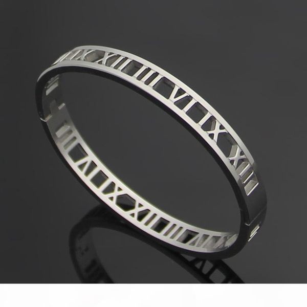 luxury designer jewelry women bracelets silver roman numerals bangles rose gold hollow out 18k gold bracelets fashion jewelry, Black
luxury designer jewelry women bracelets silver roman numerals bangles rose gold hollow out 18k gold bracelets fashion jewelry, Black