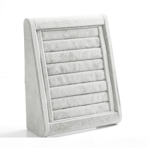 high-end grey wood velvet ring earrings stud mobile dust plugs jewelry display storage stand holder tray tripod design, Black;white
high-end grey wood velvet ring earrings stud mobile dust plugs jewelry display storage stand holder tray tripod design, Black;white