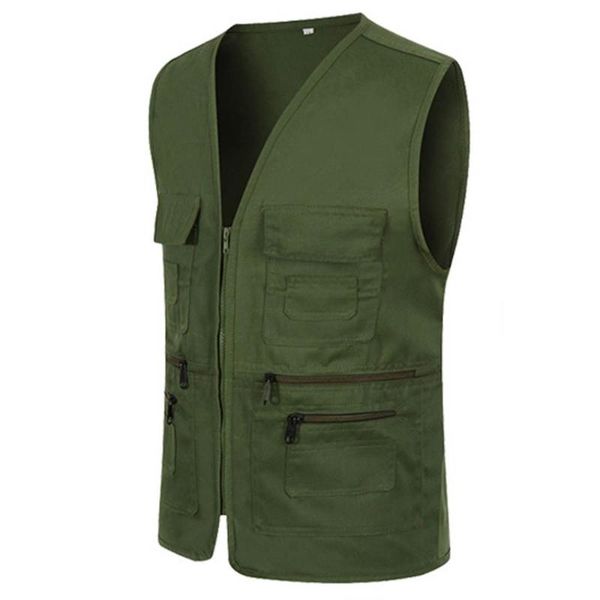 men windbreaker jacket zipper casual chamarra hombre multi pocket sleeveless jacket coat british suit vest man spring, Black;brown
men windbreaker jacket zipper casual chamarra hombre multi pocket sleeveless jacket coat british suit vest man spring, Black;brown