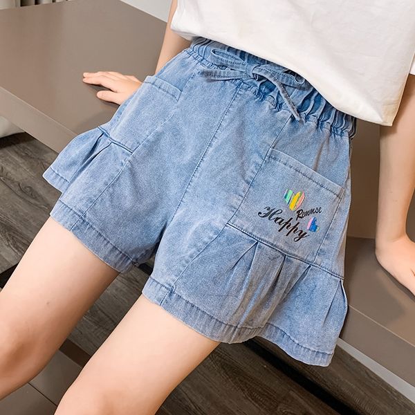 wxg7t girls' denim shorts 2020 new children's shorts pants western style summer dress medium and large children's girls wear, Blue
wxg7t girls' denim shorts 2020 new children's shorts pants western style summer dress medium and large children's girls wear, Blue
