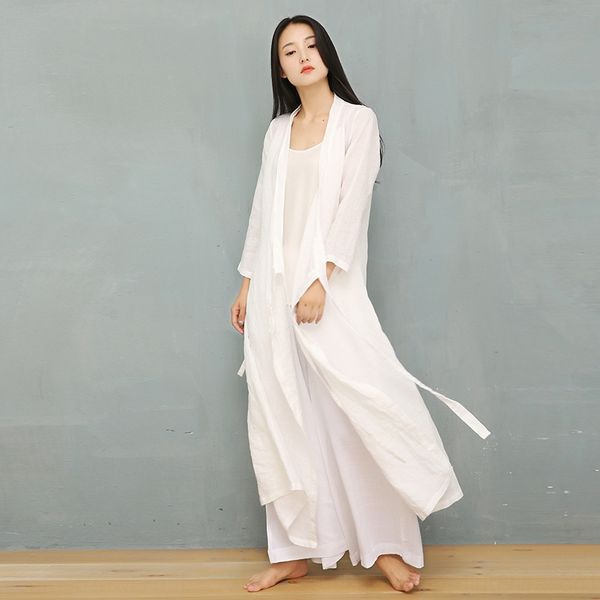 2019 autumn ramie washed chinese style medium and long windbreaker outer thin windbreaker han zen tea suit householder suit, Tan;black
2019 autumn ramie washed chinese style medium and long windbreaker outer thin windbreaker han zen tea suit householder suit, Tan;black