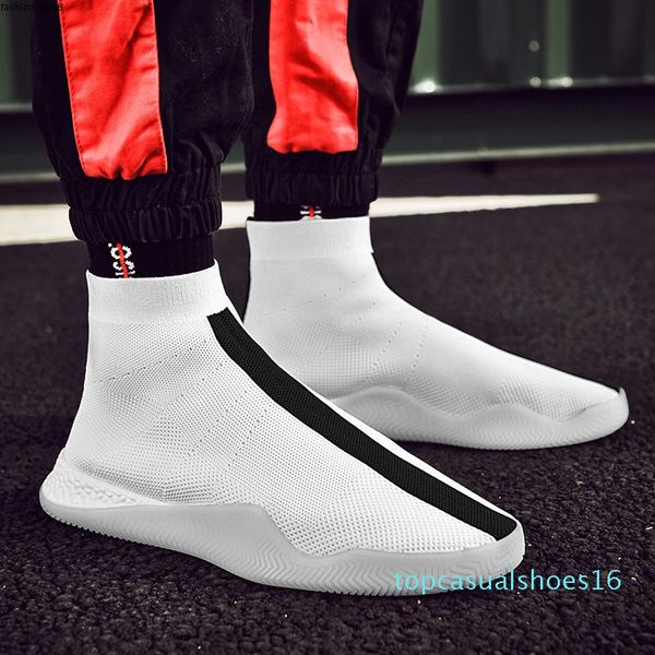 men fashion high for casual shoes breathable flats men sneakers elasticity sock shoes walking footwear tenis masculino t16, Black
men fashion high for casual shoes breathable flats men sneakers elasticity sock shoes walking footwear tenis masculino t16, Black