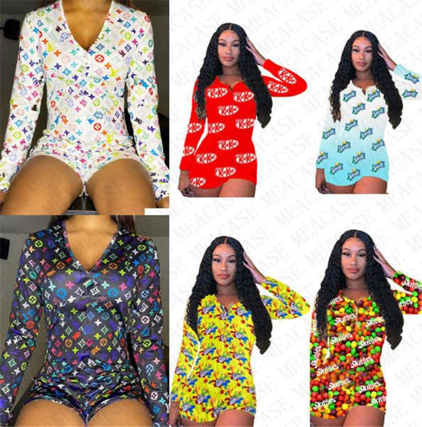 summer romper shorts women luxury long sleeve jumpsuit full printing button playsuit fashion design letters one piece shorts clothes d72713, Blue
summer romper shorts women luxury long sleeve jumpsuit full printing button playsuit fashion design letters one piece shorts clothes d72713, Blue