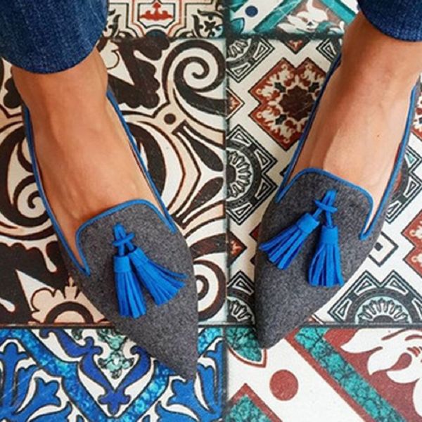 pointed toe women flat shoes spring autumn fringe ladies loafers fashion slip on mixed colors casual female single shoes, Black
pointed toe women flat shoes spring autumn fringe ladies loafers fashion slip on mixed colors casual female single shoes, Black