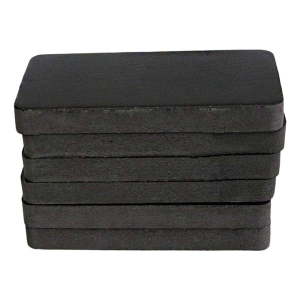 6pcs treadmill mat sound insulation cushion exercise equipment mat with high density rubber