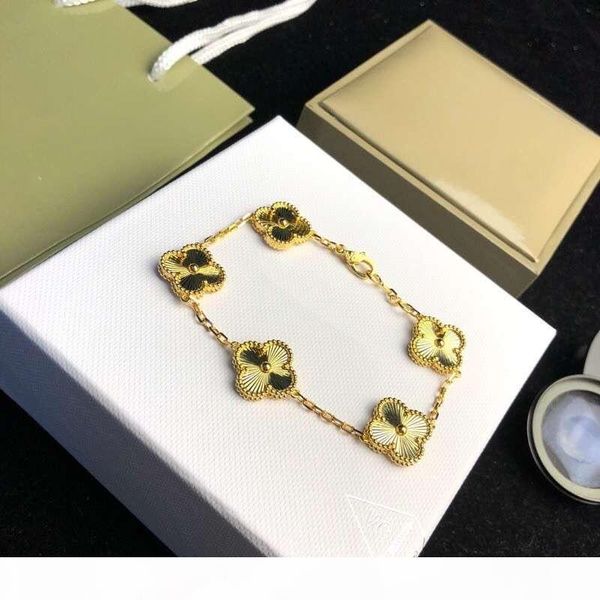 vintage alhambra copper with 14k gold plated five four leaf clover flower charm bracelet for women jewelry, Golden;silver
vintage alhambra copper with 14k gold plated five four leaf clover flower charm bracelet for women jewelry, Golden;silver